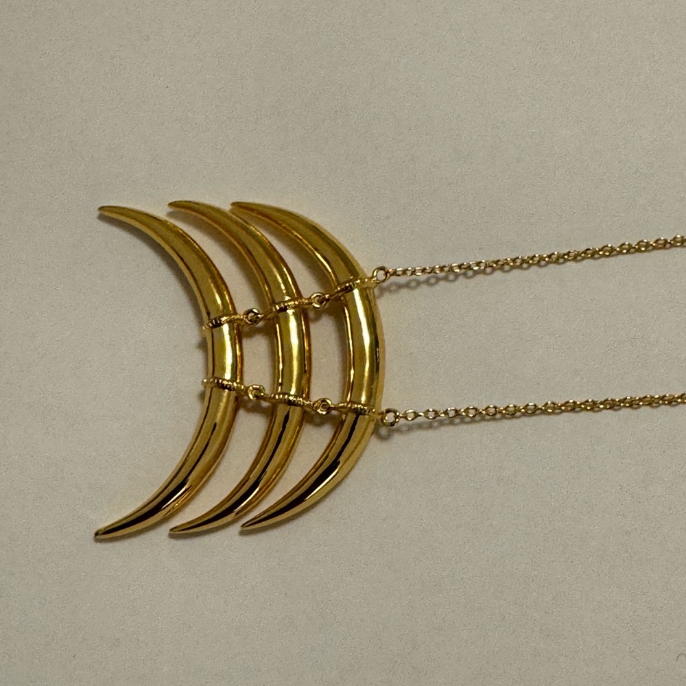 Gorjana Gold Crescent Layered Necklace